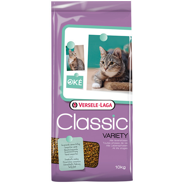 Versele-laga Classic Cat Variety, Kissan kuivaruoka, Adult, 10 kg