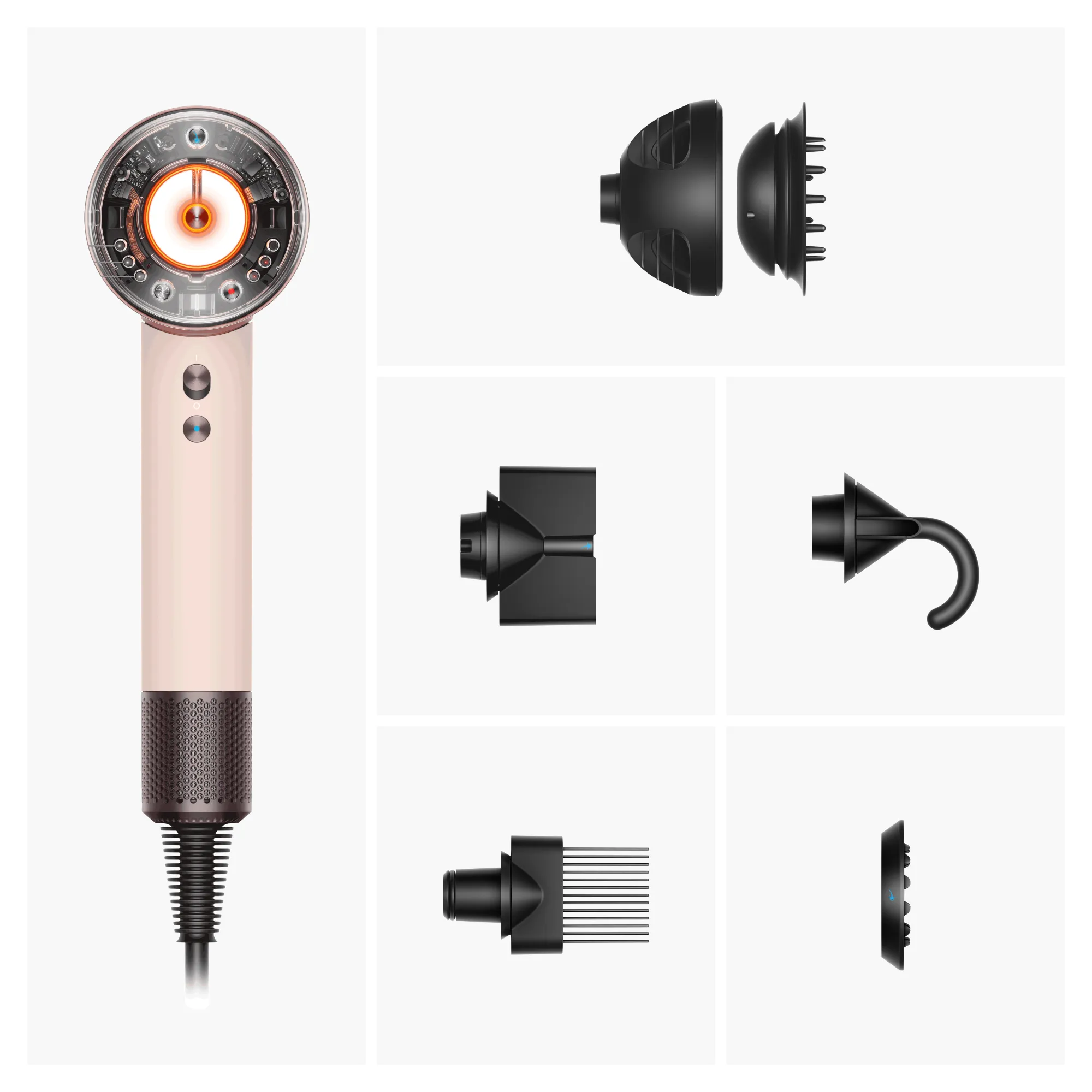 Dyson Supersonic Nural - h&aring;rf&ouml;n, Ljusr&ouml;d