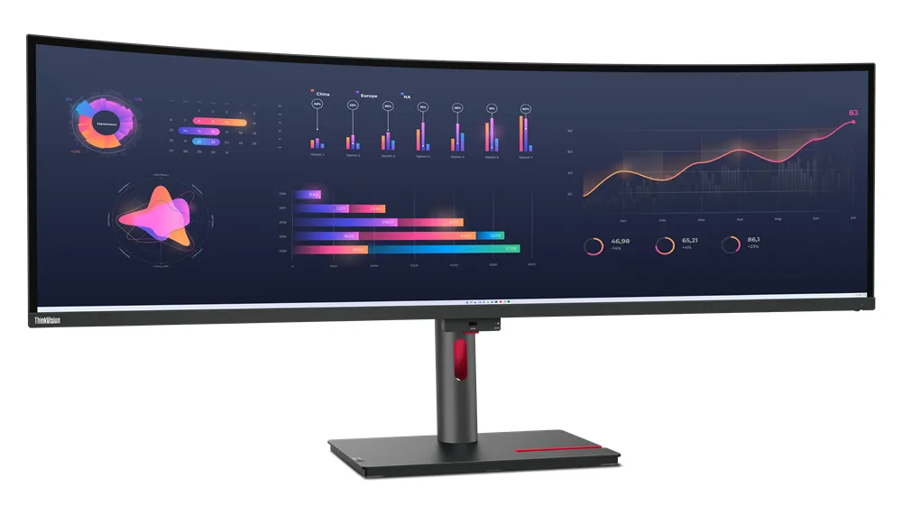 Lenovo 49&quot; ThinkVision P49w-30 DQHD, IPS - curved sk&auml;rm