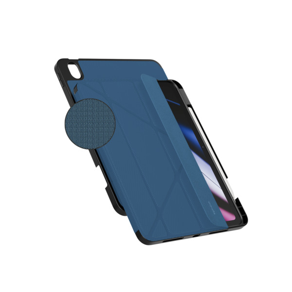 Epico SolidWoven Flip Case | iPad 10,9" (A14)/11" (A16) | Blue | Integrated Stand  &amp;  Apple Pencil Storage