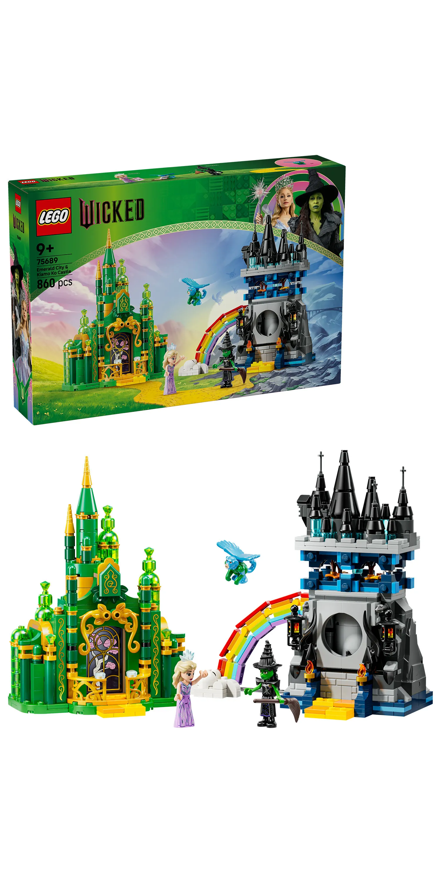 LEGO Wicked Emerald City and Kiamo Ko Castle 75689