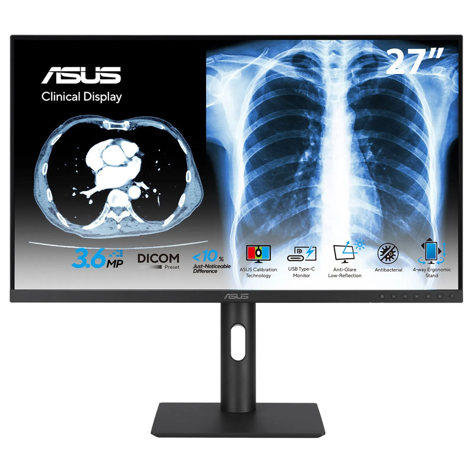 ASUS MH2741A 27" QHD, IPS Healthcare Monitor with USB-C hub