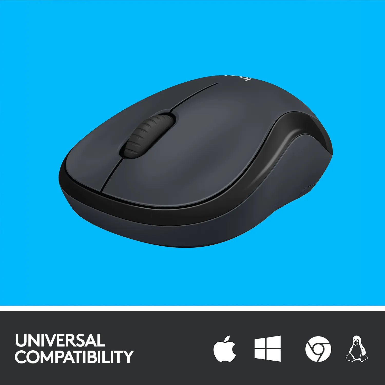 Logitech M220 Silent - wireless mouse, charcoal