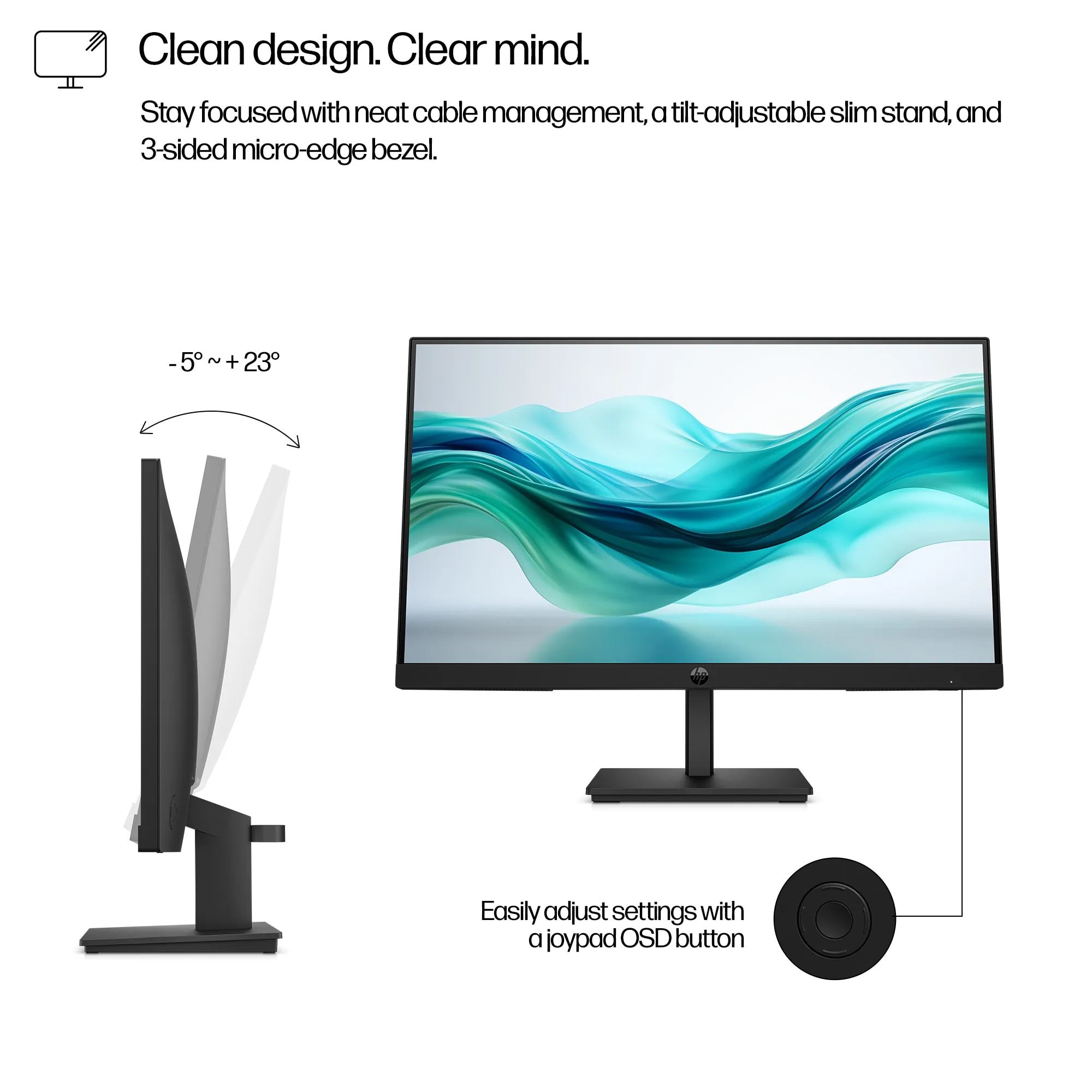 HP S3 Pro 322pf. 21.5&quot; FHD, 5ms, 100Hz, IPS - monitor
