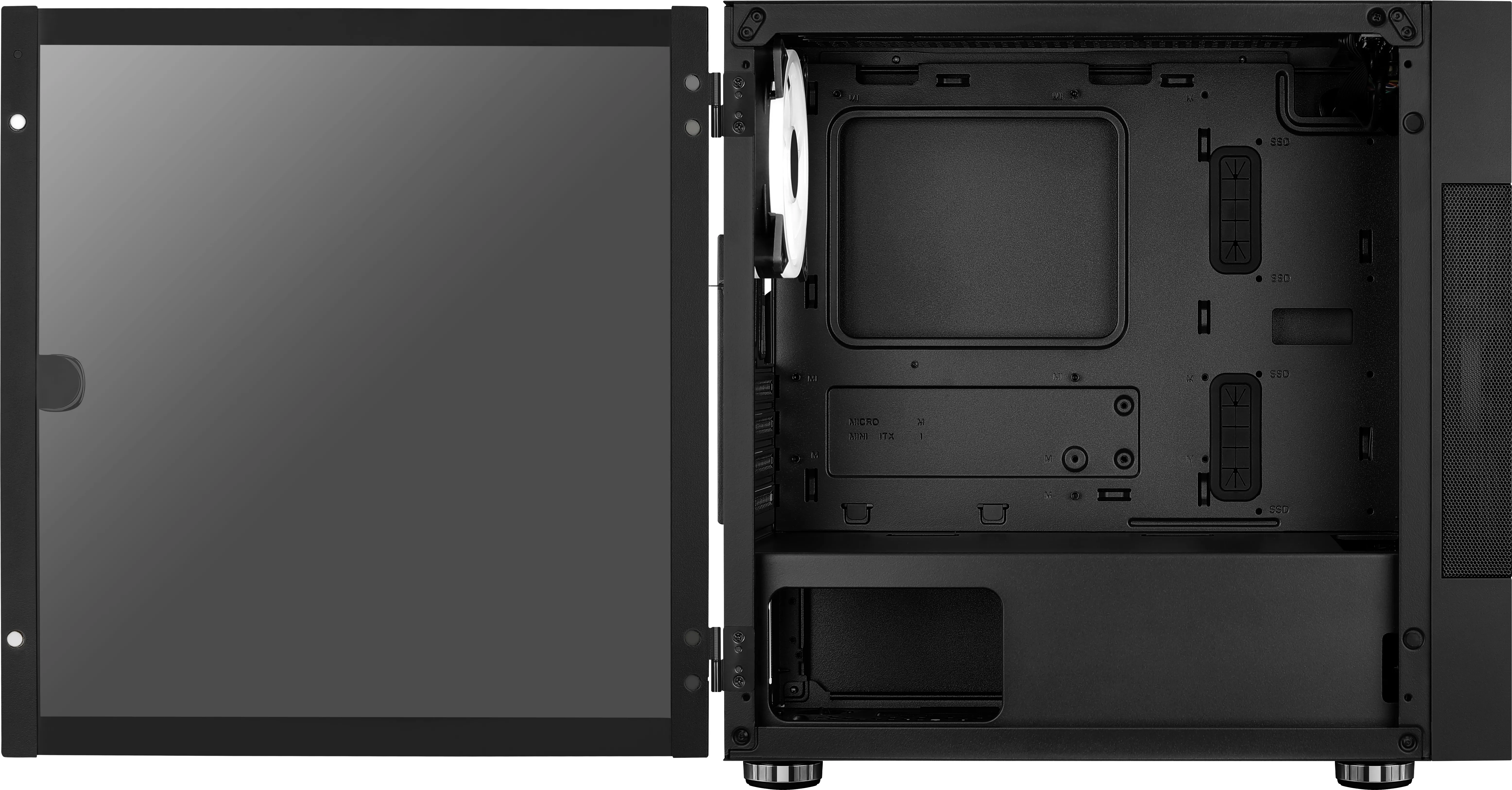 Aerocool Atomic - mini tower, Black