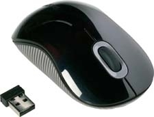 TARGUS Wireless Comfort Laser Mouse USB - Black/Grey