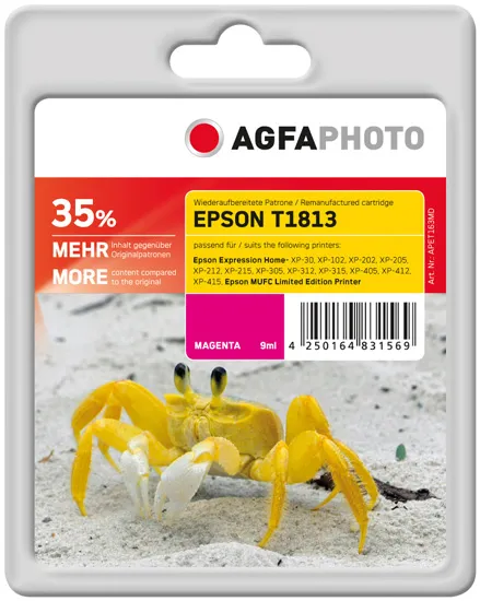 AGFAPHOTO APET181MD -mustekasetti, magenta