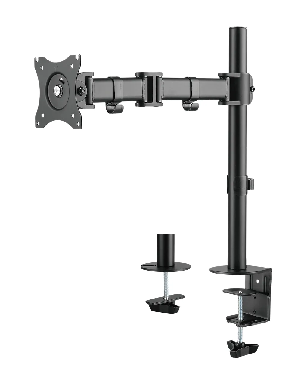 Deltaco Office - skrivbordsfäste, svart, 13"-27", 8kg