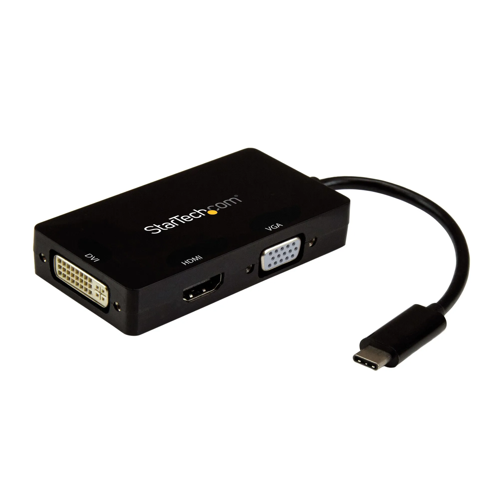 StarTech USB-C Multiport Video Adapter - 3-in-1 - 4K 30Hz - adapter, Black