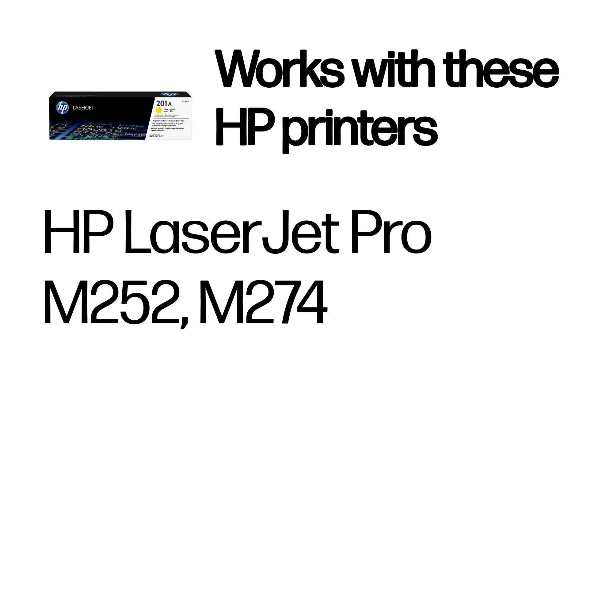 HP 201A -laserv&auml;rikasetti, keltainen