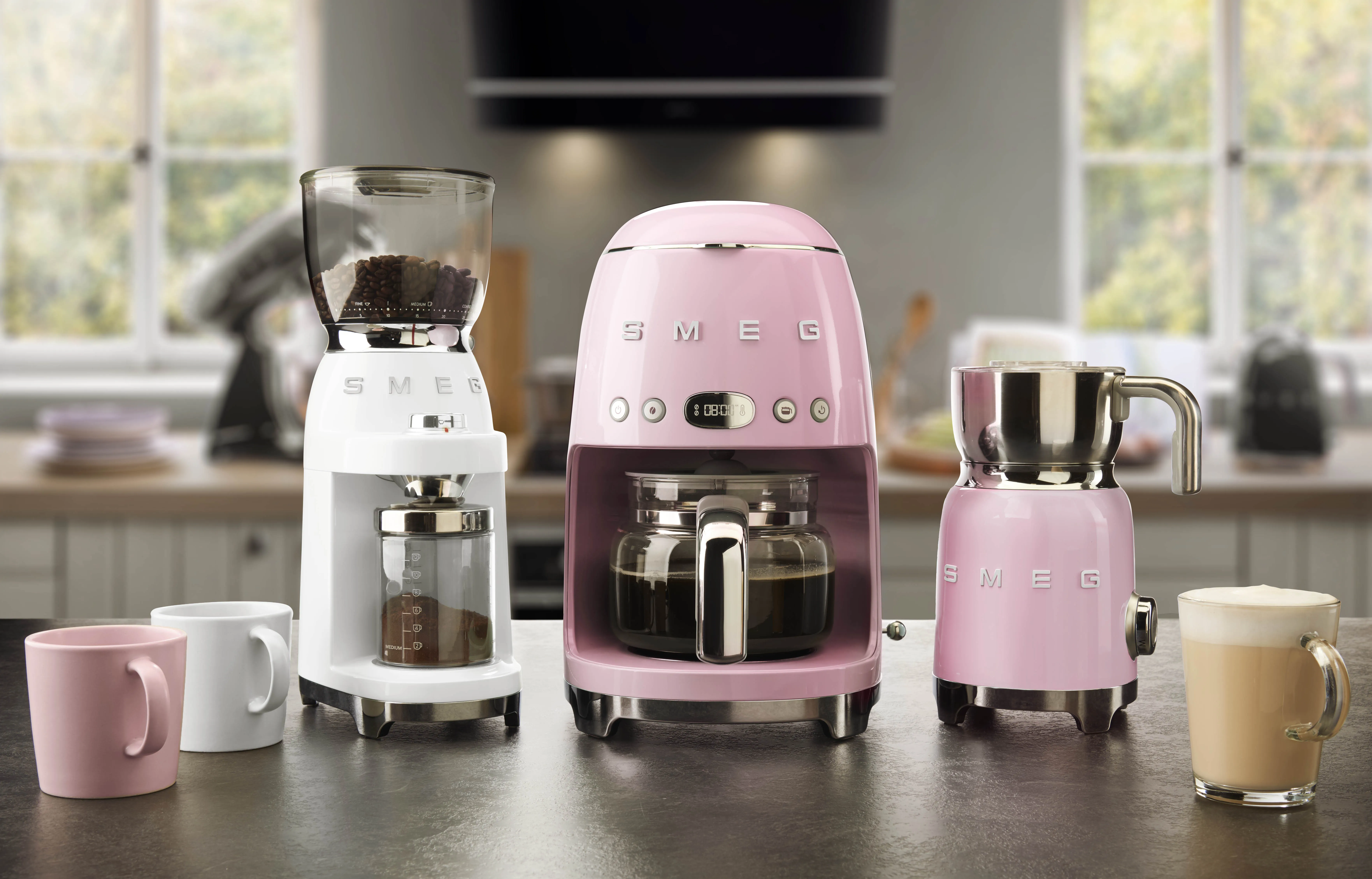 Smeg 50's Style - kaffekvarn, Vit