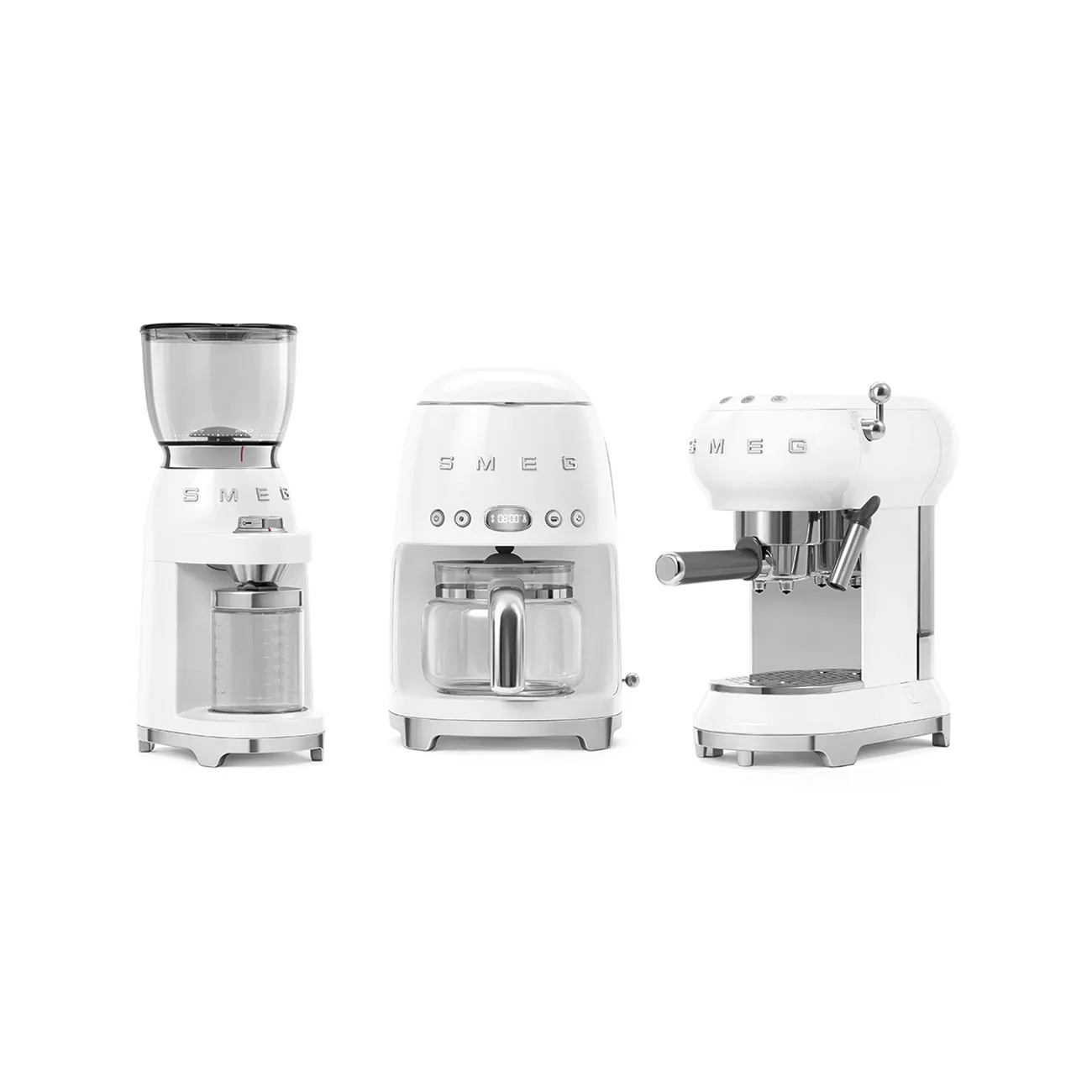 Smeg 50's Style - kaffekvarn, Vit