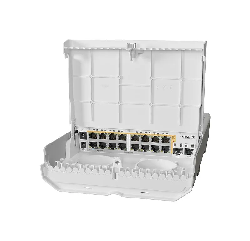 Mikrotik CRS318-16P-2S+OUT outdoor switch w 16xGBE PoE-out 2xSFP+ L5