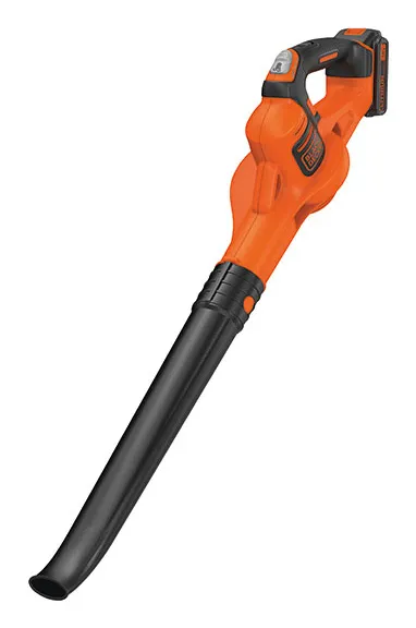 BLACK+DECKER GWC1820PC-QW 18V 2.0Ah akkuk&auml;ytt&ouml;inen lehtipuhallin ja imuri, 209 km/h, musta/oranssi
