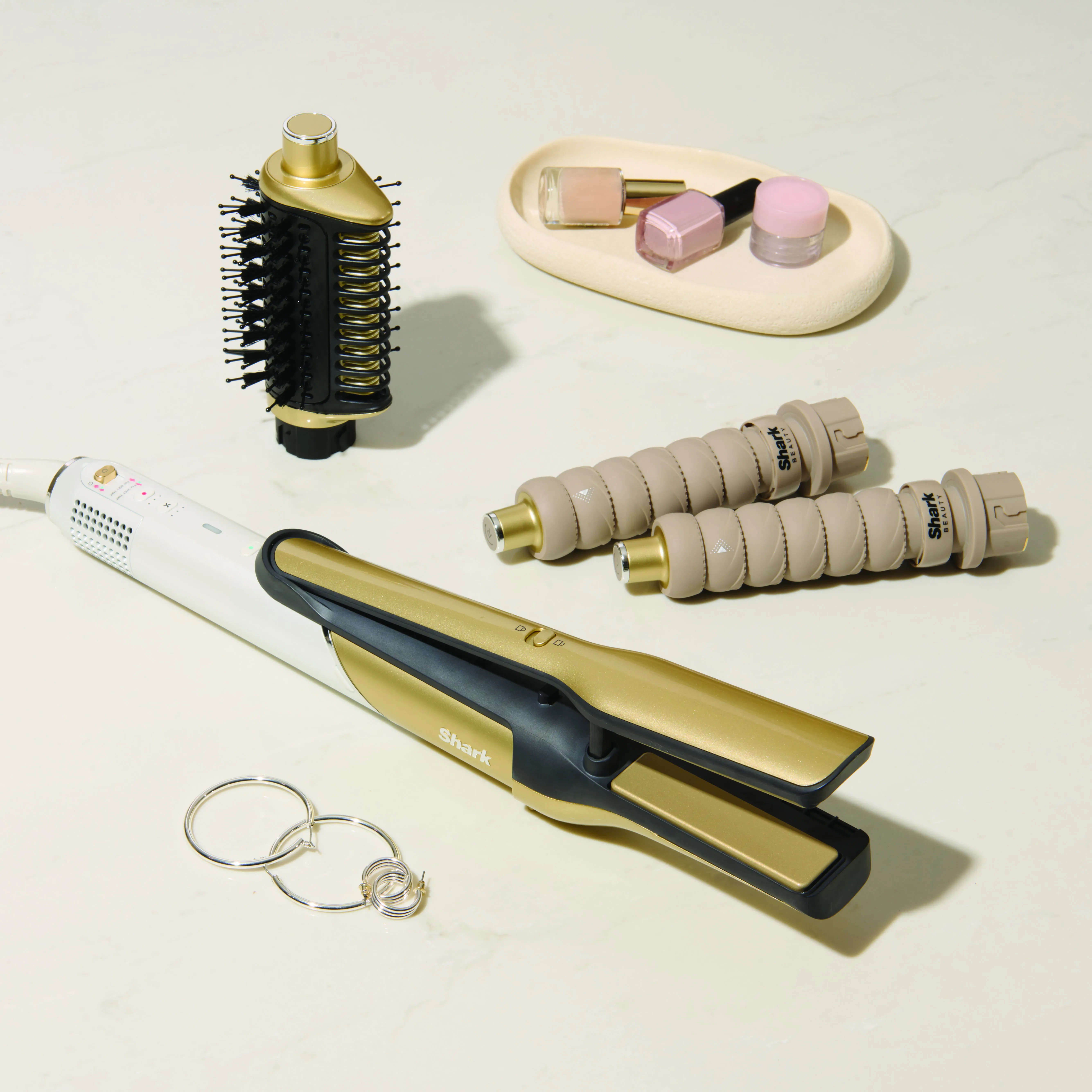 SHARK Glam HD6041SEU 4-in-1 Multi-styler, Gold