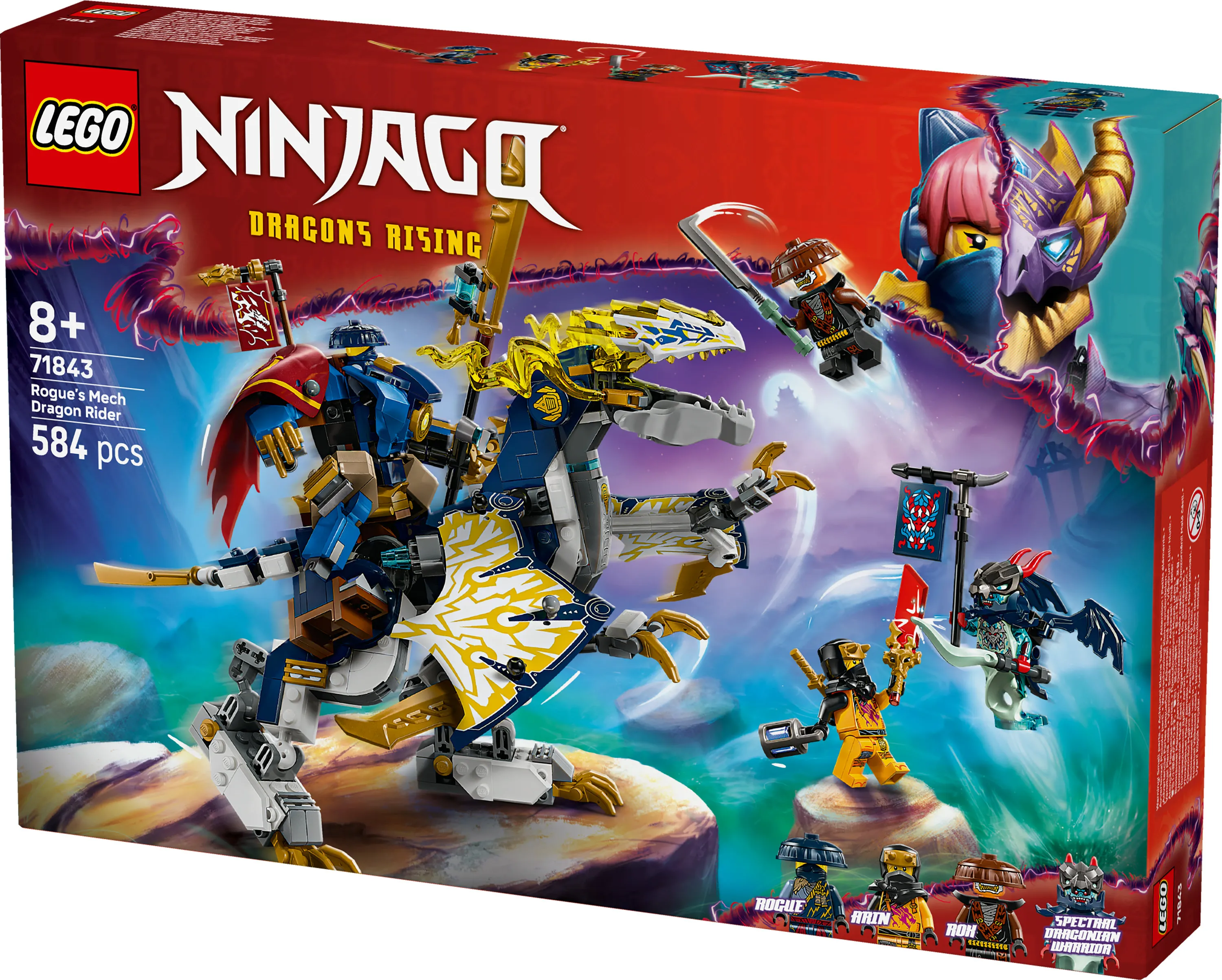 LEGO NINJAGO Rogue's Mech Dragon Rider 71843