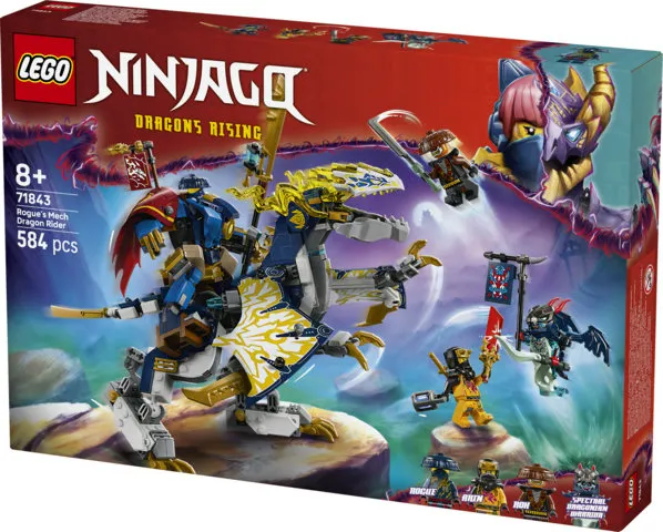 LEGO NINJAGO Rogue's Mech Dragon Rider 71843