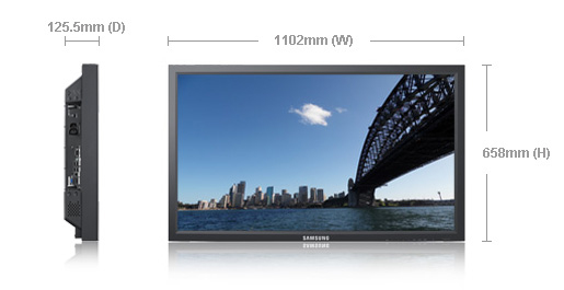 SAMSUNG SyncMaster 460MX-3 46inch Wide FullHD Speakers Black RJ45 DP 2xHDMI Slide in PC option