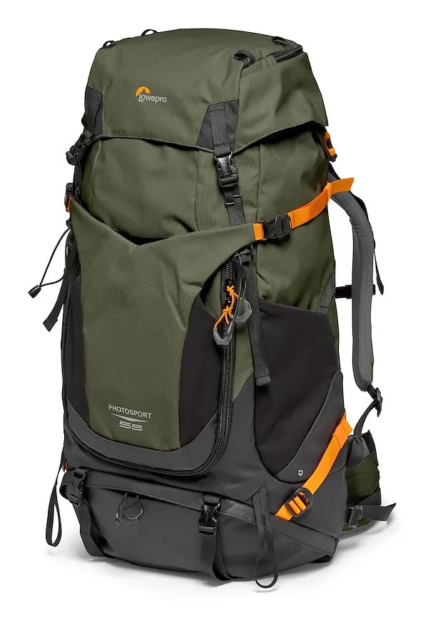 LOWEPRO Ryggs&auml;ck PhotoSport Pro 55L AW IV S-M M&ouml;rkgr&ouml;n