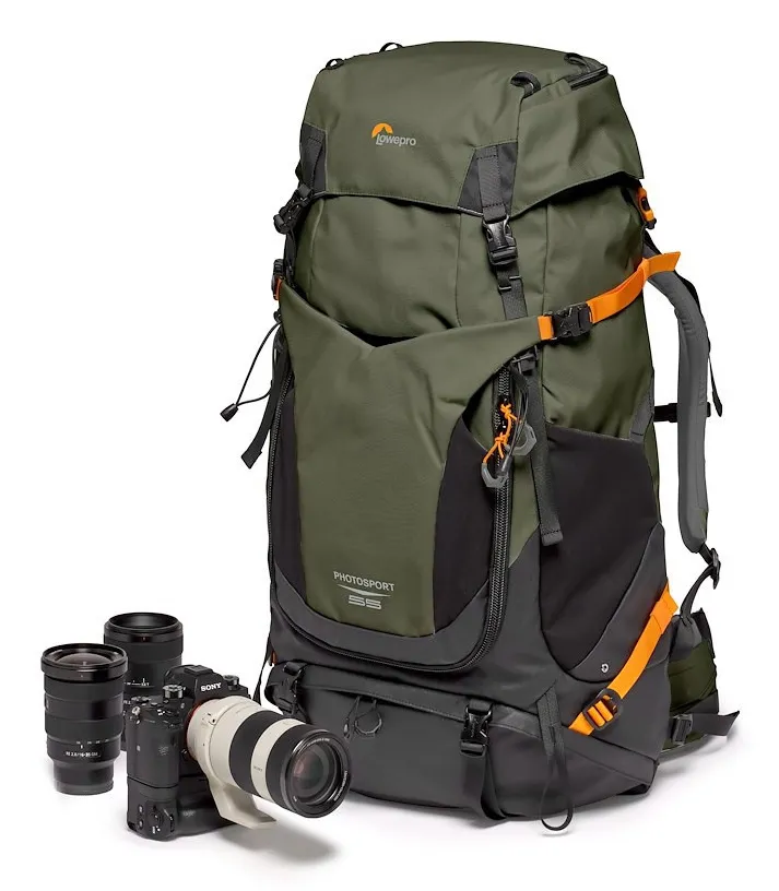 LOWEPRO Ryggs&auml;ck PhotoSport Pro 55L AW IV S-M M&ouml;rkgr&ouml;n