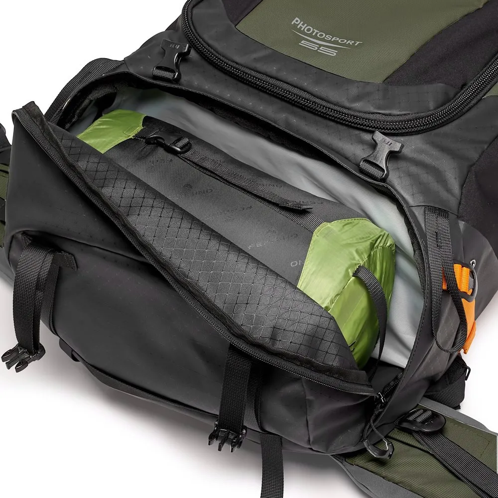 LOWEPRO Ryggs&auml;ck PhotoSport Pro 55L AW IV S-M M&ouml;rkgr&ouml;n