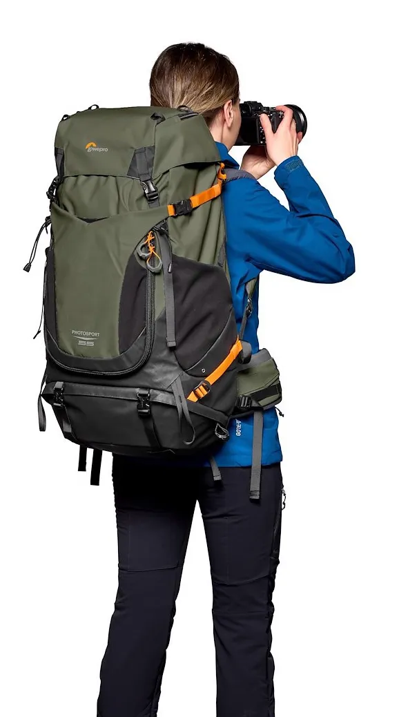 LOWEPRO Ryggs&auml;ck PhotoSport Pro 55L AW IV S-M M&ouml;rkgr&ouml;n