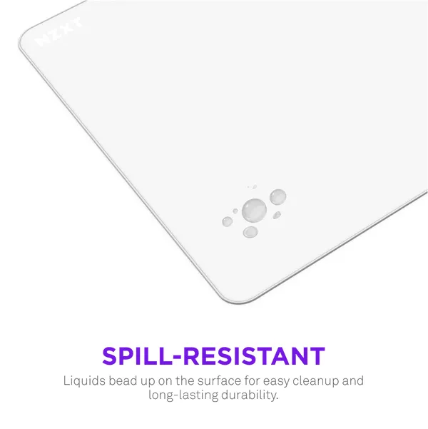 NZXT Zone Large Gaming Mousepad, 400x400 mm, White