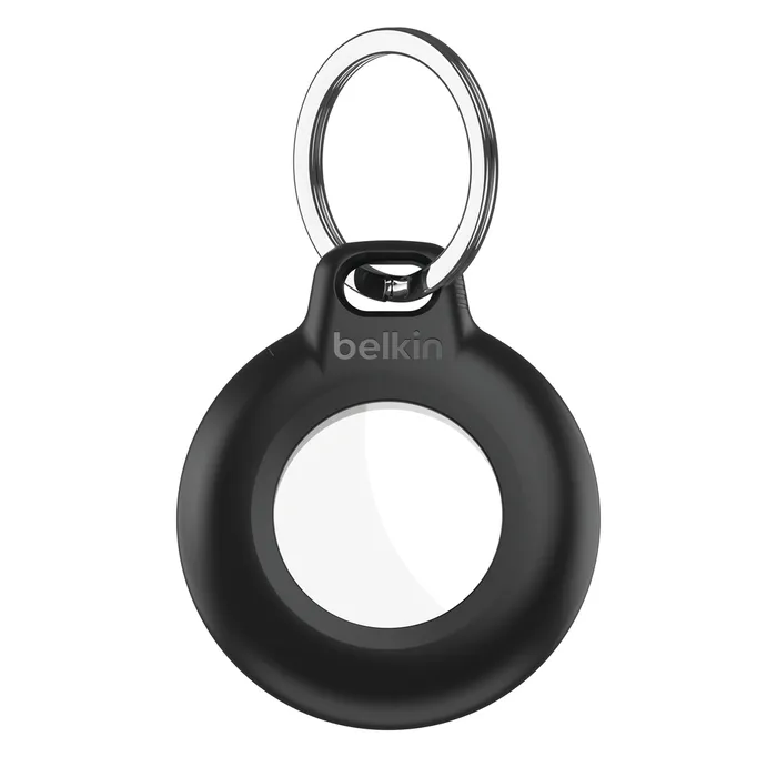 Belkin Secure Holder Airtag Waterproof Keyring, 4 Pack, Blac