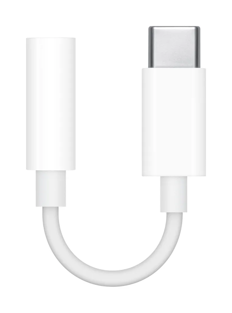 Apple USB-C – 3.5mm -adapteri, Valkoinen Apple USB-C – 3.5mm -adapteri, Valkoinen