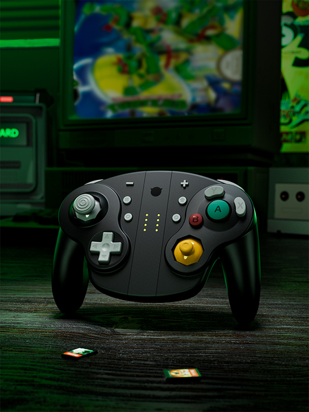 NYXI Wizard 2 - Nintendo Switch GameCube Style Joy-Pad - wireless gaming controller, Black