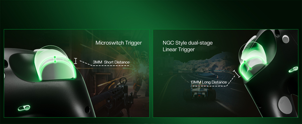 NYXI Wizard 2 - Nintendo Switch GameCube Style Joy-Pad - wireless gaming controller, Black