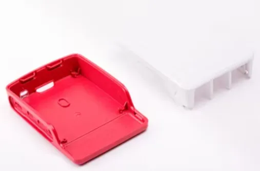 Raspberry Pi 4 Case - kotelo, punainen/valkoinen