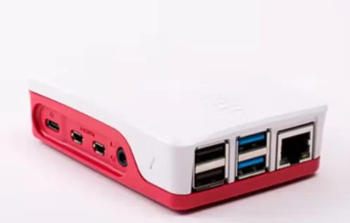 Raspberry Pi 4 Case - kotelo, punainen/valkoinen