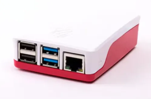Raspberry Pi 4 Case - kotelo, punainen/valkoinen