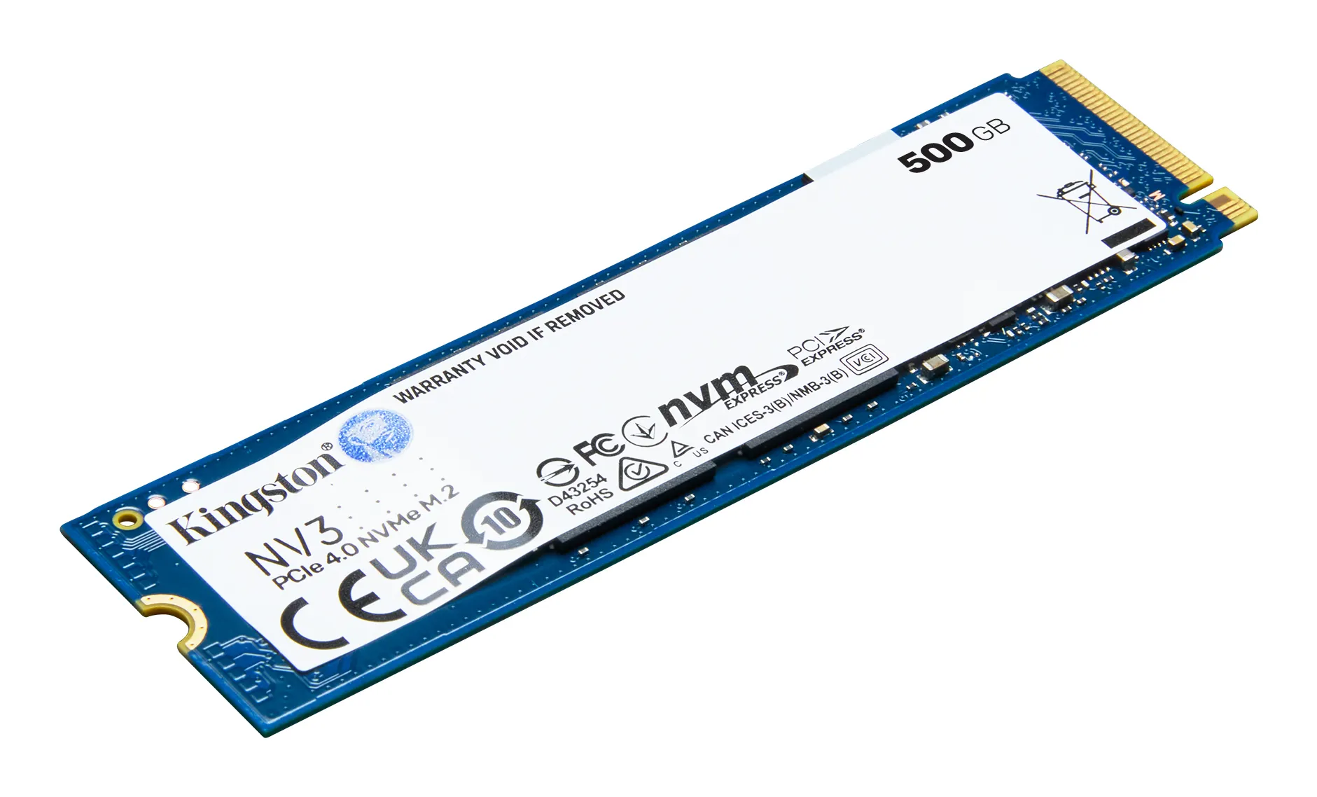 Kingston 500G NV3 M.2 2280 NVMe SSD 500 GB, PCIe 4.0, M.2 - SSD