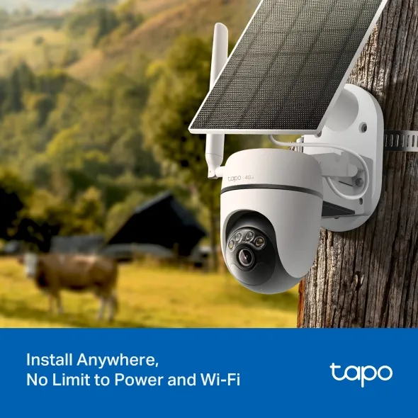 TP-LINK Solar-Powered Pan/Tilt 4G LTE Security Camera Kit