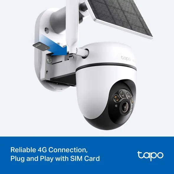 TP-LINK Solar-Powered Pan/Tilt 4G LTE Security Camera Kit