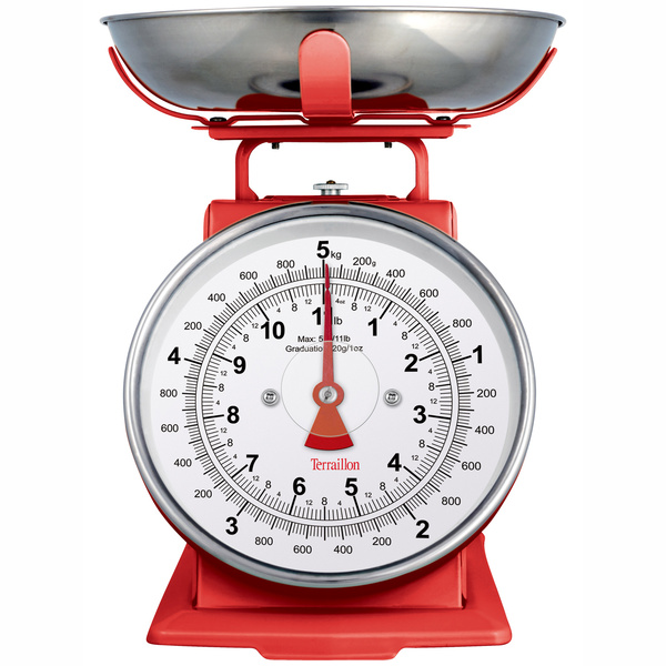 Terraillon Tradition 500 Dual Red -keitti&ouml;vaaka, 1L, 5kg