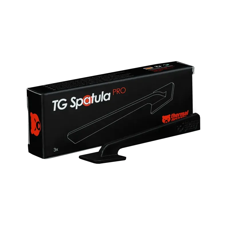 Thermal Grizzly TG-AS-P-3 Spatula Pro 3 kpl -l&auml;mp&ouml;tahnan levitin, musta