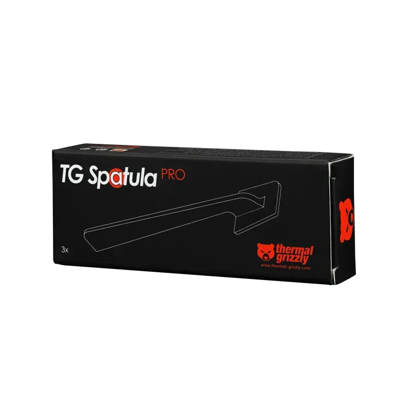 Thermal Grizzly TG-AS-P-3 Spatula Pro 3 kpl -l&auml;mp&ouml;tahnan levitin, musta