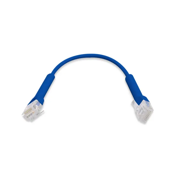 Ubiquiti UniFi Ethernet Patch Cable Bendable booted RJ45 0.1m Blue 50-pack