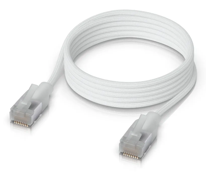 Ubiquity Cat6a RJ45 1m -verkkokaapeli, valkoinen
