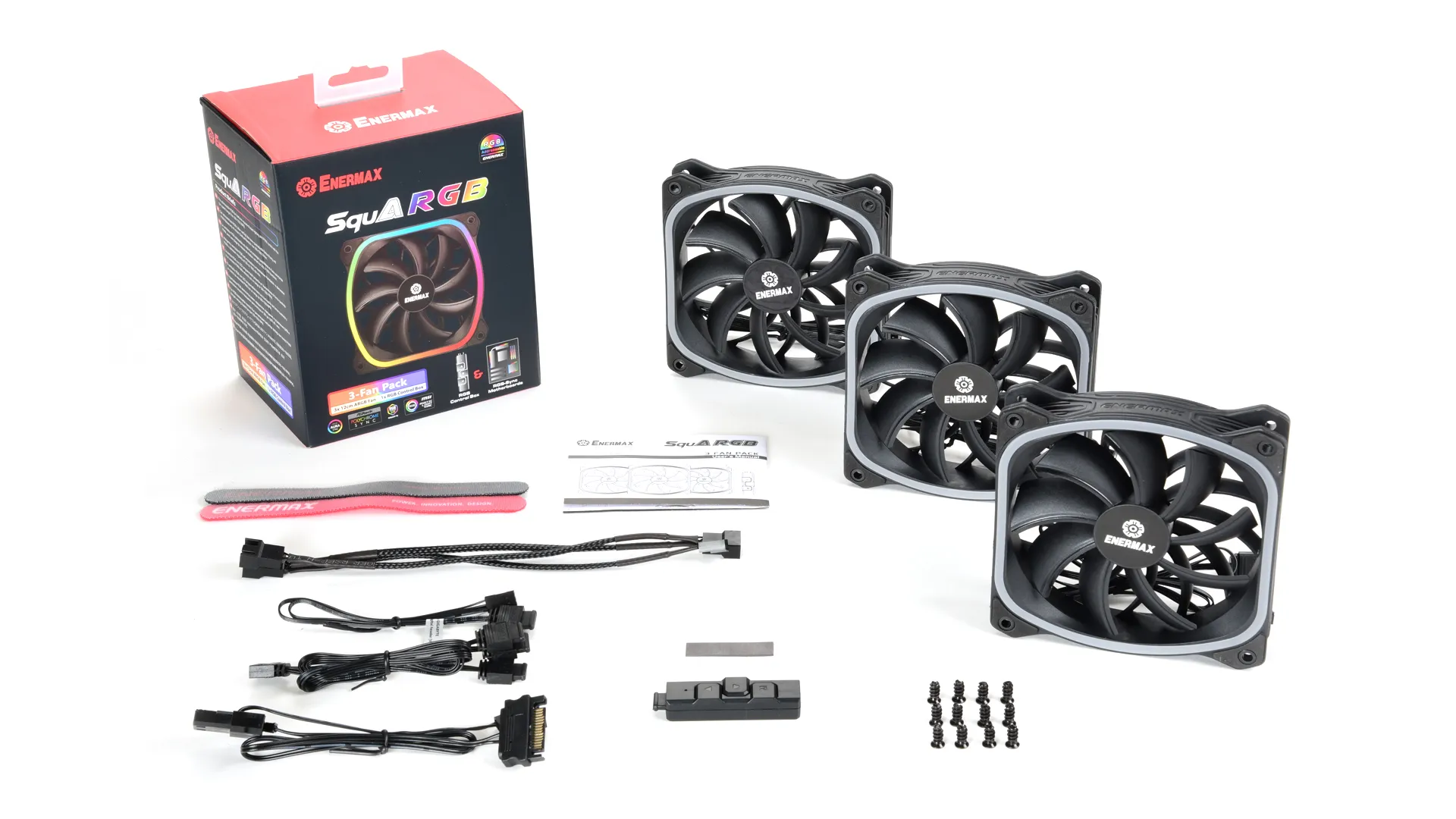 Enermax SquA RGB 3 Fan Pack 120x120
