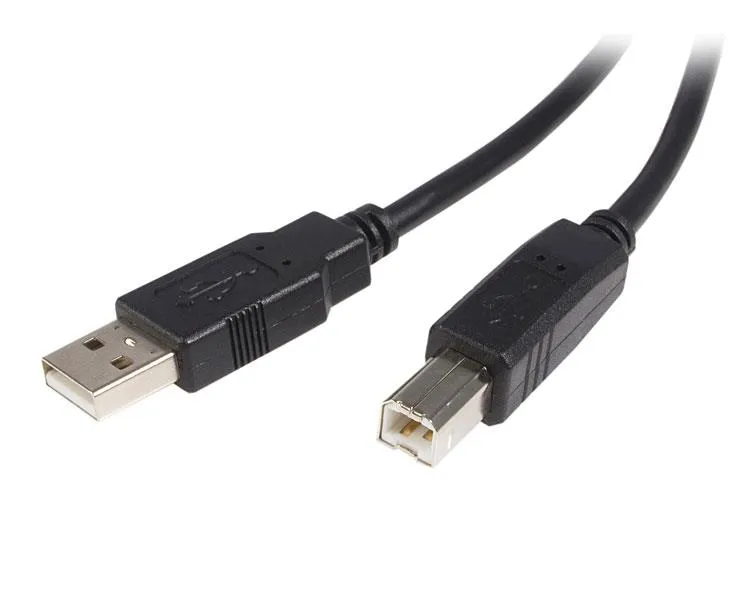 StarTech USB 2.0 USB-A &ndash; USB-B kabel, 2 m, svart
