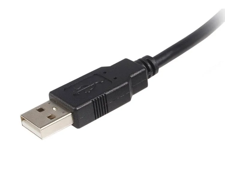 StarTech USB 2.0 USB-A &ndash; USB-B kabel, 2 m, svart