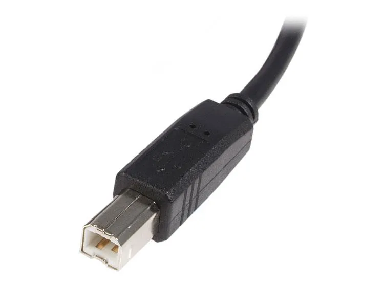 StarTech USB 2.0 USB-A &ndash; USB-B kabel, 2 m, svart