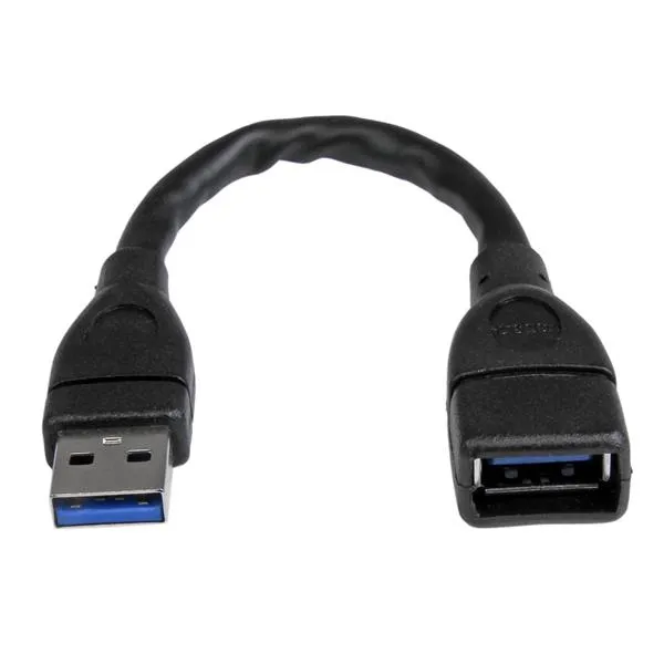 StarTech USB 3.0 - extension cable, Male/Female, 0.15m, Black