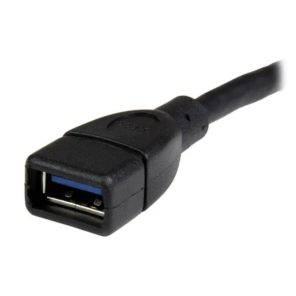 StarTech USB 3.0 - extension cable, Male/Female, 0.15m, Black