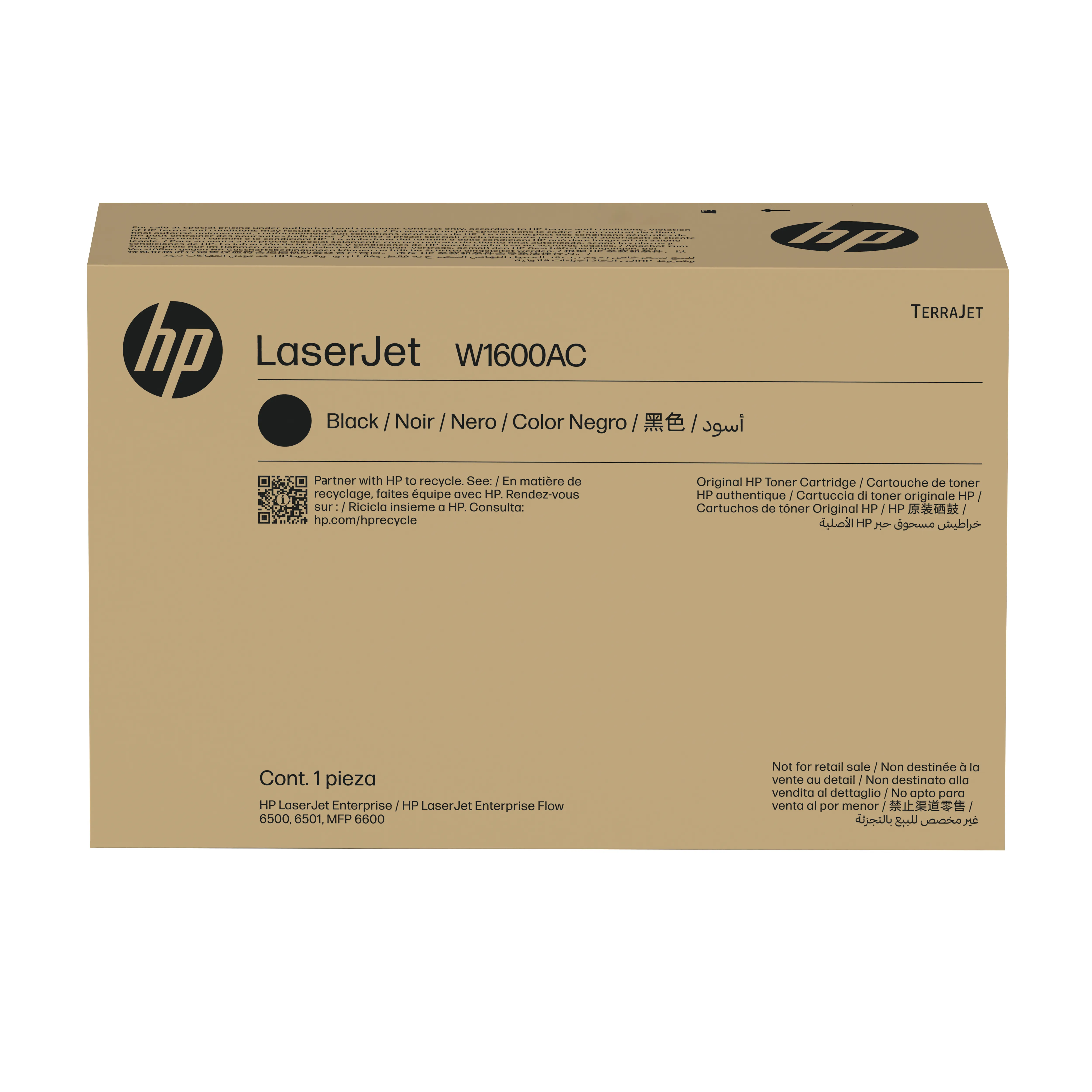 HP 160A -laserv&auml;rikasetti, musta