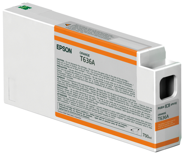 Epson T636A bl&auml;ckpatron, 700 ml, orange